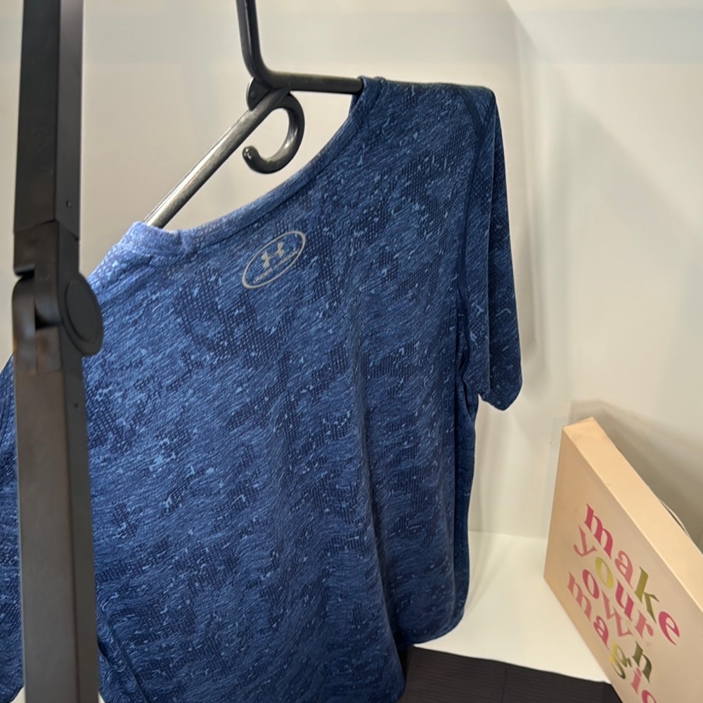 Under Armour Threadborne Blue Tee - image 4